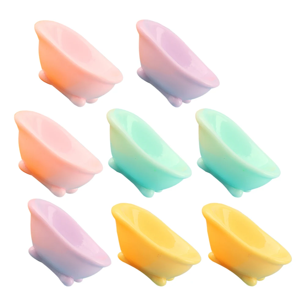 

8 Pcs Decorations Micro Landscape Ornament Miniature Dollhouse Bathtub DIY Accessories Toy for Adornment