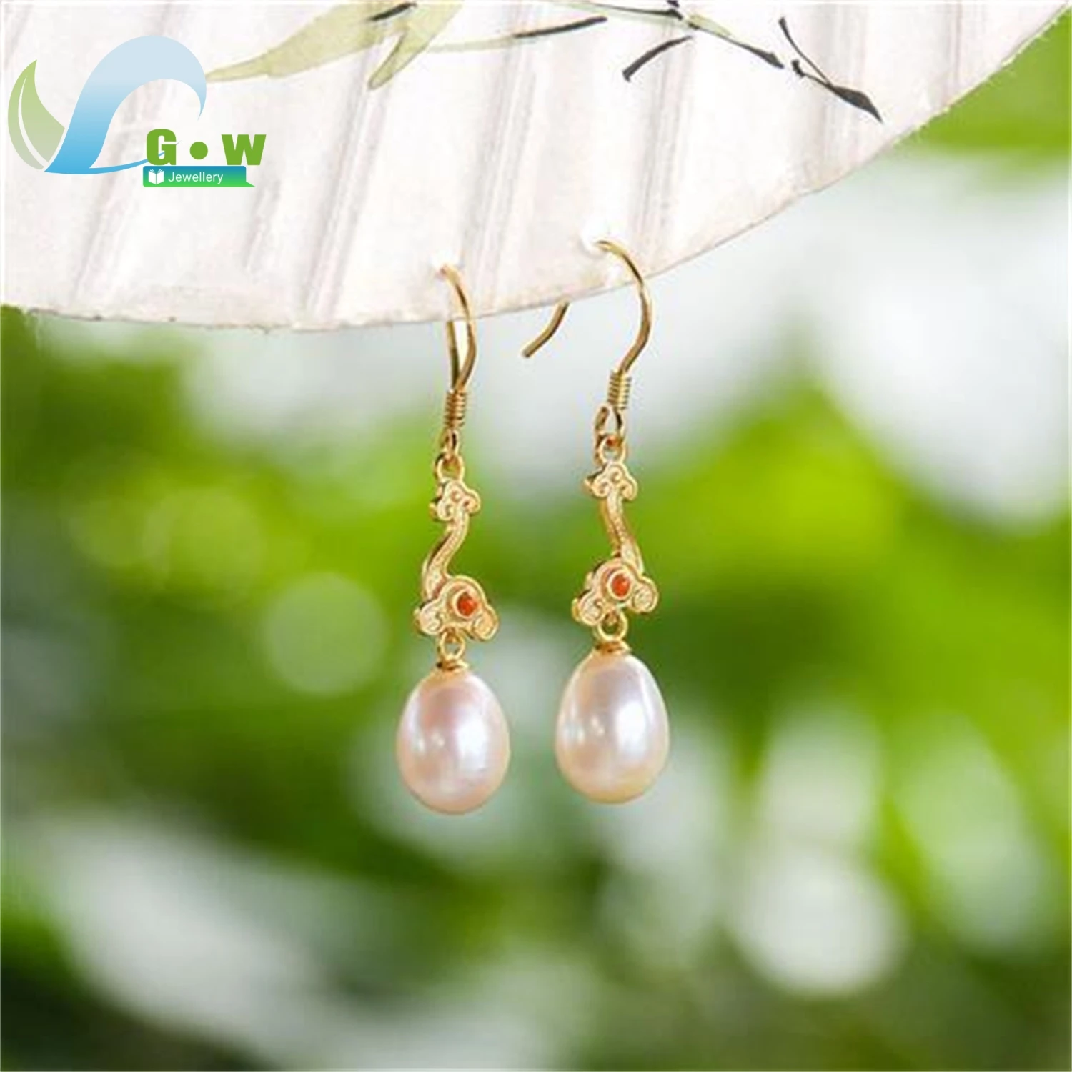 

Natural Pearl S925 Silver Chinese Royal Palace Vintage Dangle Earrings for Women Luxury Classic Wedding Jewelry Party Elegant