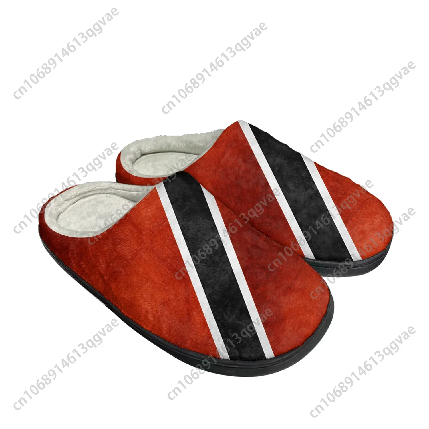 Trinidad and Tobago Flag Home Cotton Custom Slippers Mens Womens Sandals Plush Bedroom Casual Keep Warm Shoes Thermal Slipper