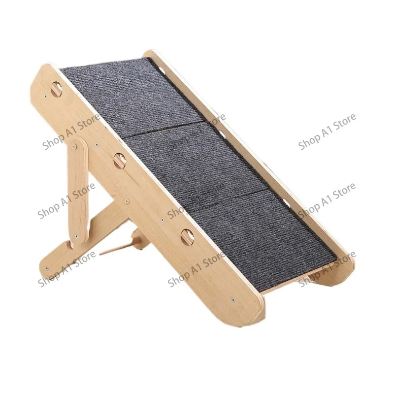 Pet stairs Adjustable anti-skid ladder cat climbing frame cat scratching board integrated