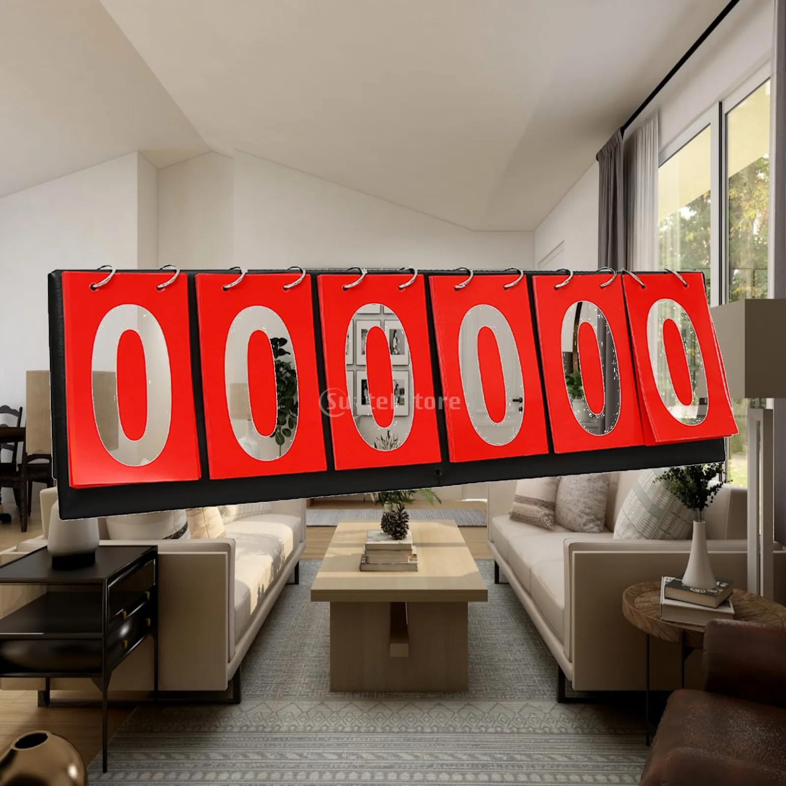 6 Digit Table Top Scoreboard Sports Scorekeeper for Basketball Tennis Sports Baseball