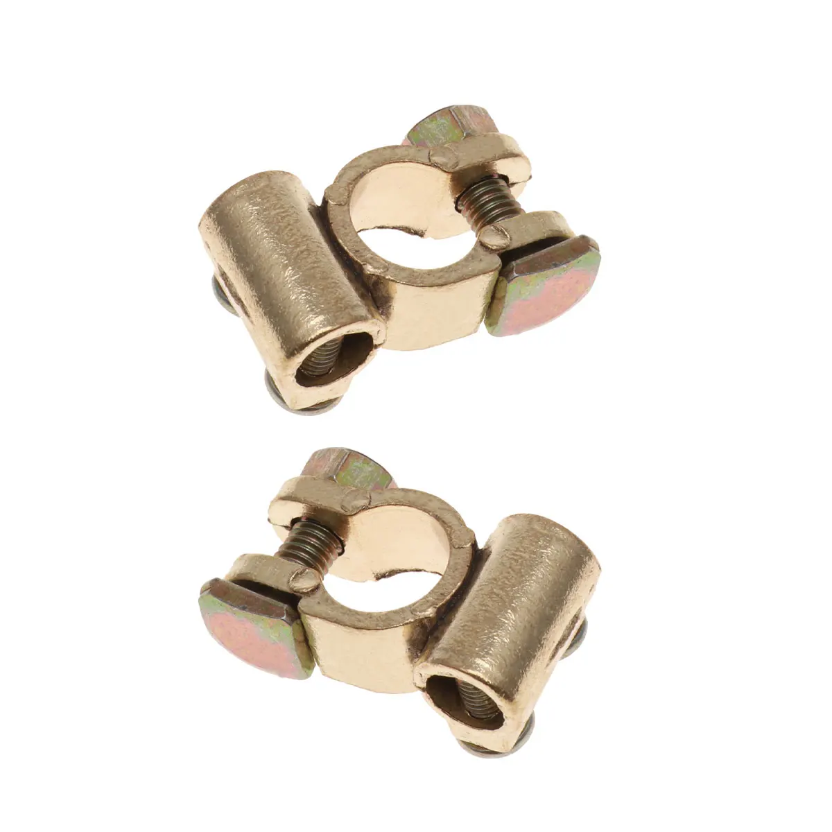 

2 Pcs Clamp Terminal Connectors Auto Folder Car Cable Positive and Negative Easy Use