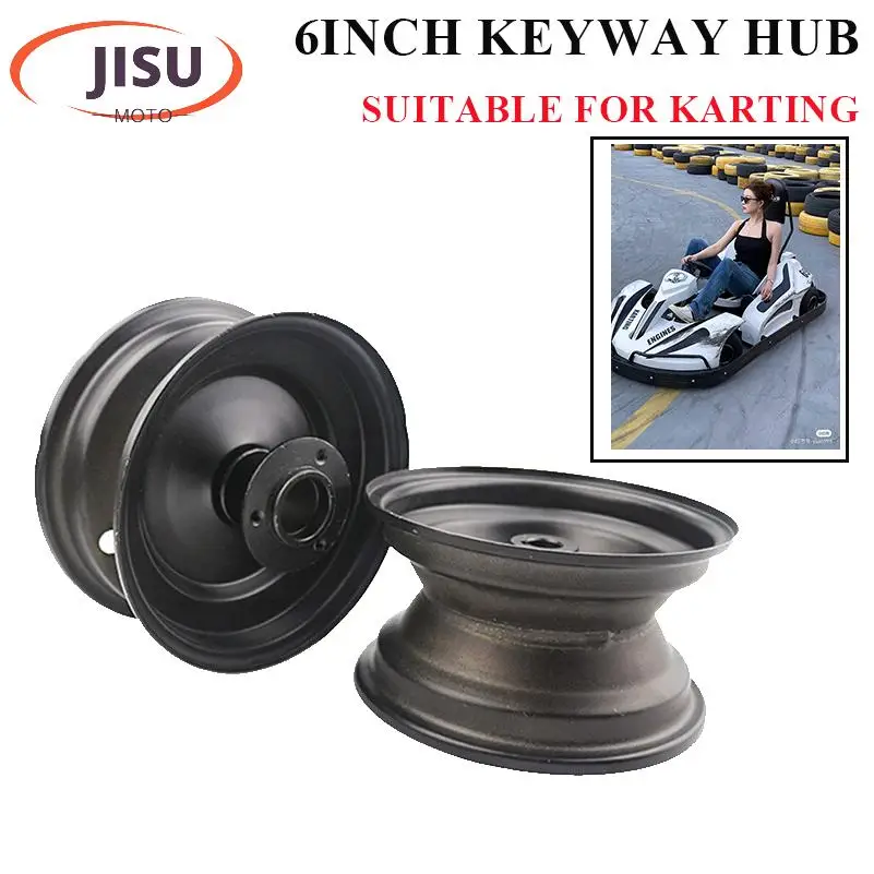 Jantes dianteiras/traseiras de 6 polegadas para atv karting scooter cortador de grama 13x5.0-6 13x6.50-6 145/70-6 pneus rodas peças