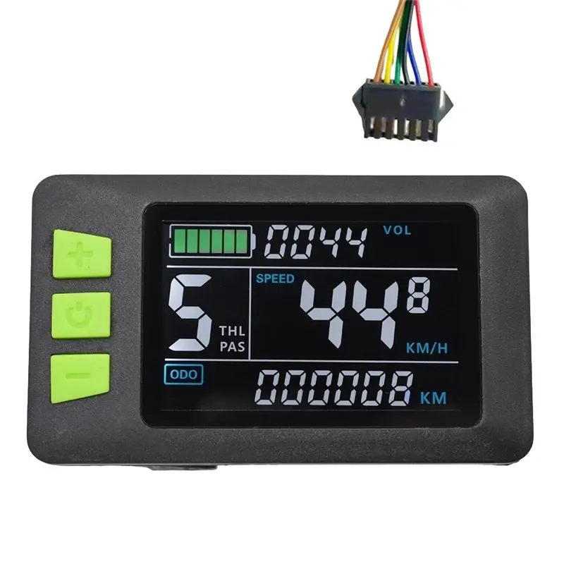 【SPECIAL OFFER】P3C LCD Display Dashboard Meter Colorful Screen 24V-60V Electric Bike Meter for Electric Scooter(SM Plug 6PIN)