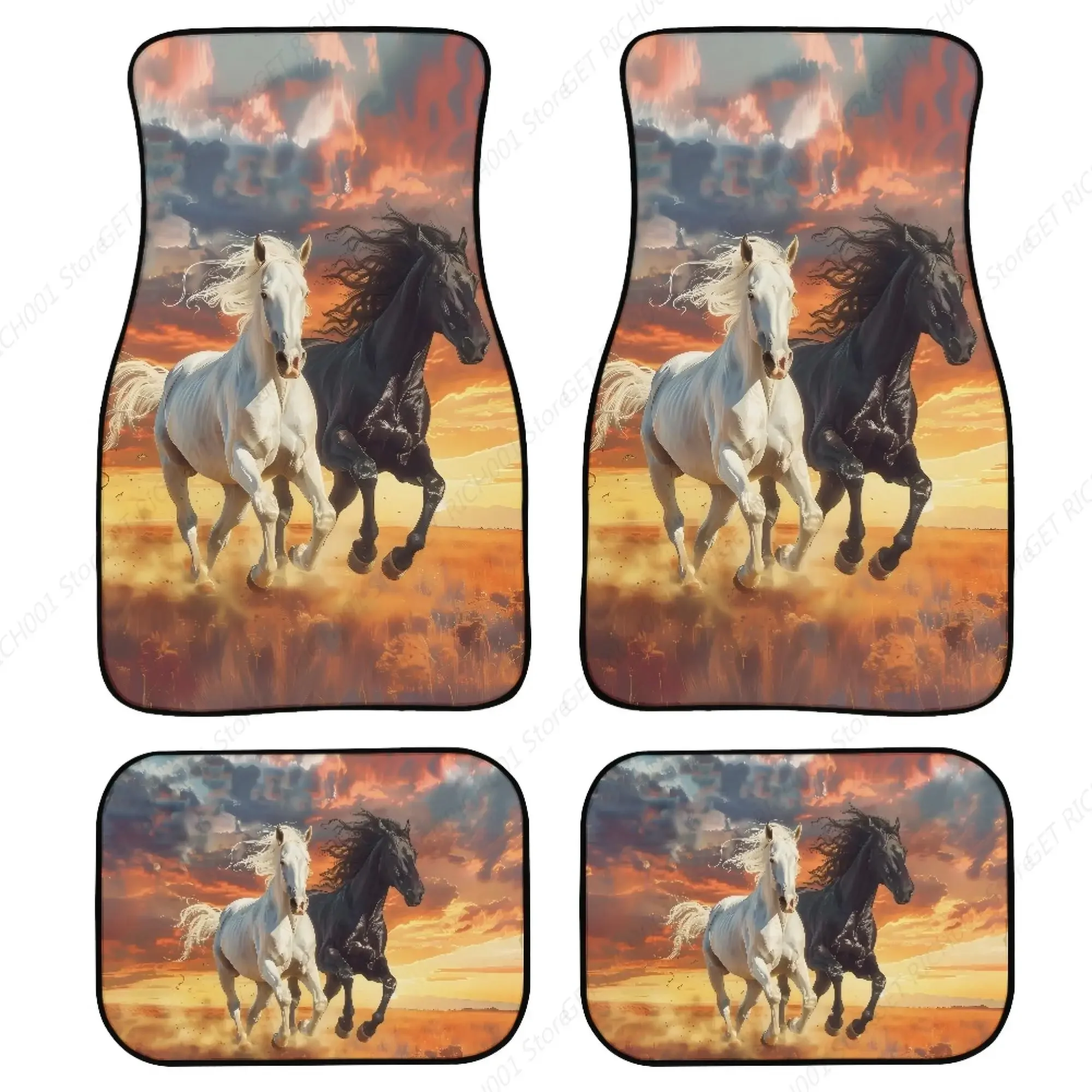 

Alfombrillas Coche Caballo Occintal Para Camiones, Alfombrillas Goma Resistentes, Alfombra Antislizante, Alfombrillas Lantera
