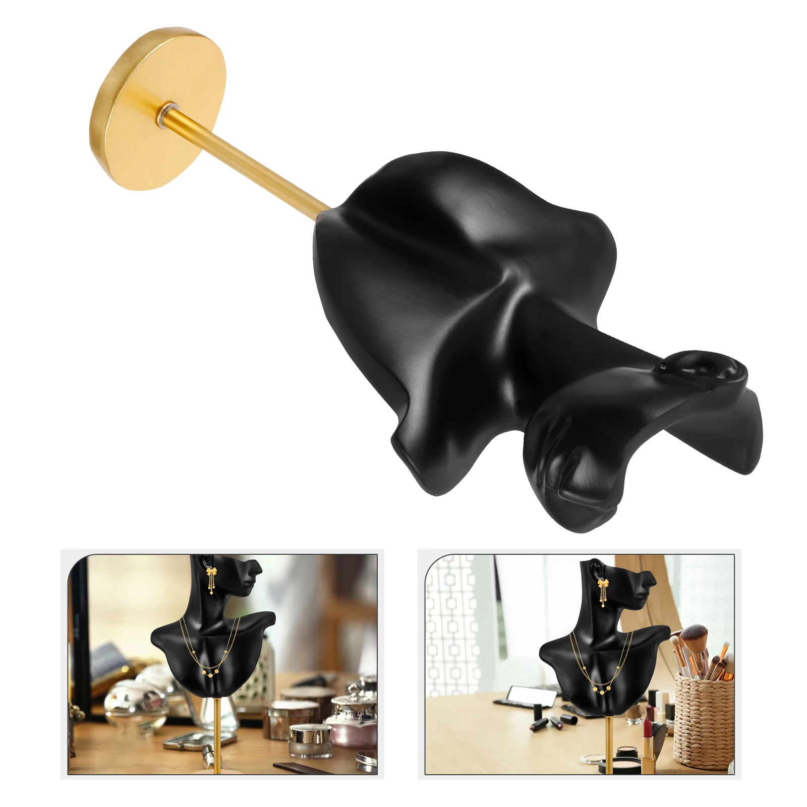 Earrings Display St Jewelry Storage Holder Necklace ganizer Zinc Alloy Mannequin Creative Rack Earring Holder Counter Props