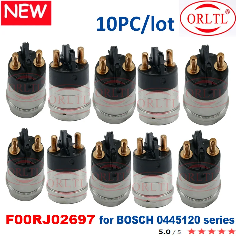 

10pc Diesel F00RJ02697 FOORJ02697 Injector Solenoid Control Valve F 00R J02 697 for BOSCH Cummins 0445120 injector