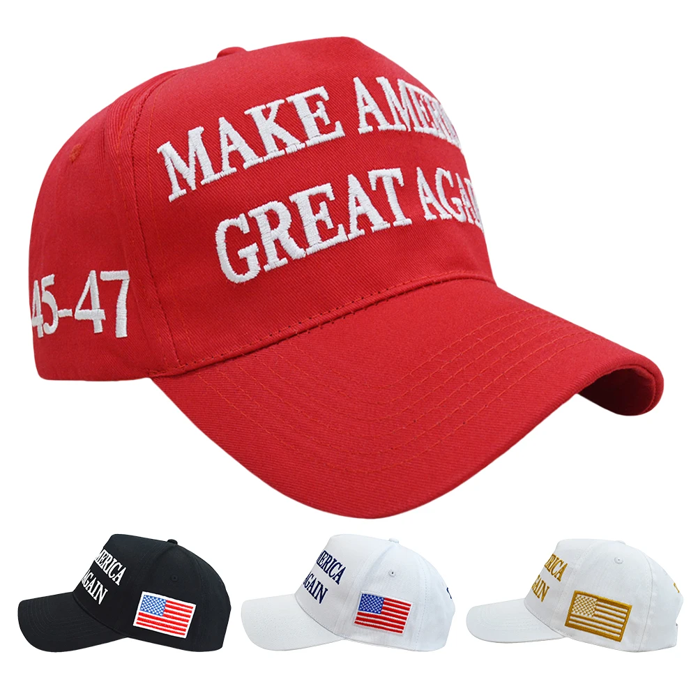 Fashion Baseball Caps 2024 MAGA Donald Trump Hat Make America Great Again USA Flag Trucker Hat Adjustable Snapback President Hat