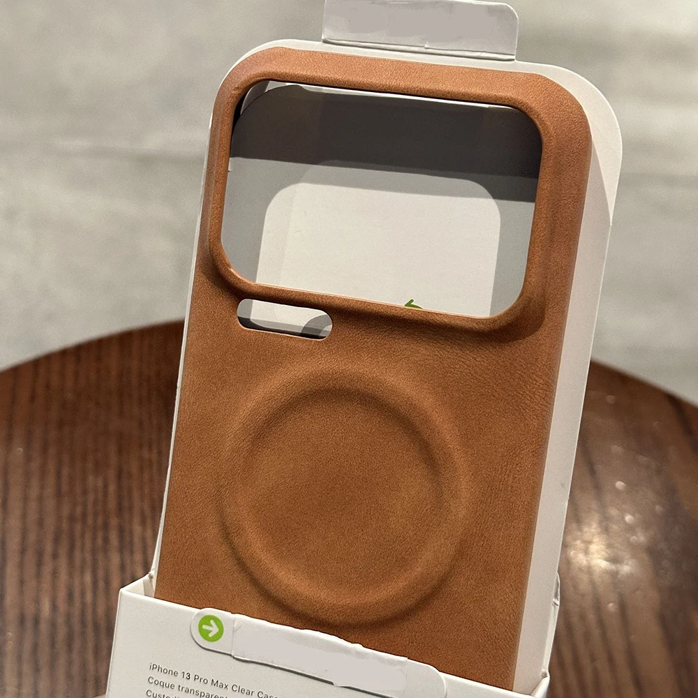 حافظة مغناطيسية من جلد الغنم الرجعية لهاتف XiaoMI 17 17ProMax 15 14 K80 K70 E Turbo4 Pro Ultra لغطاء Magsafe المقاوم للصدمات غير اللامع #1