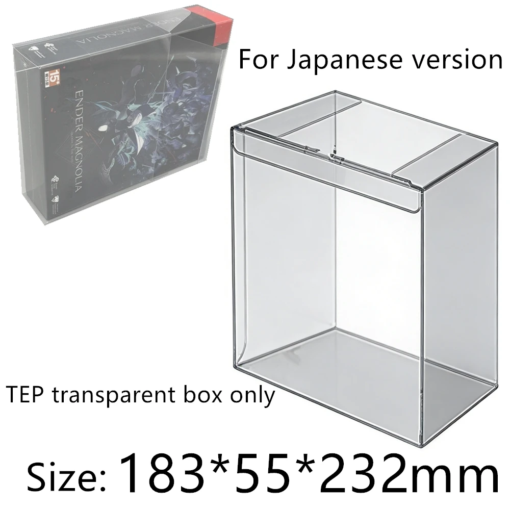 Transparent Box Protector For ENDER MAGNOLIA:Bloom in the Mist/NS PS5 Collect Boxes PET Storage Game Shell Clear Display Case