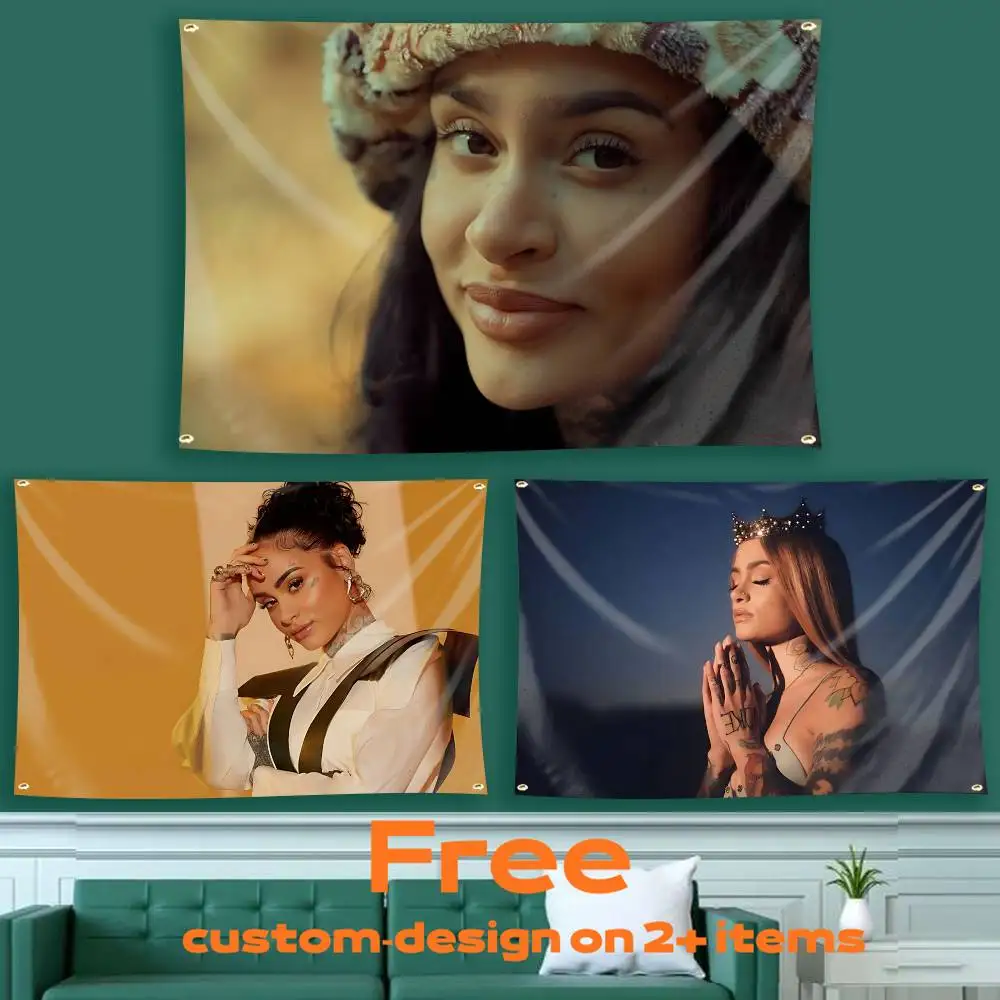 2026 K-Kehlani Tour F-Folded Flag Tapestry Banner for Bedroom Living Room Outdoor Camping Custom Supported