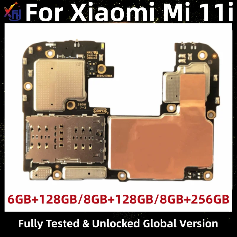 Motherboard for Xiaomi Mi 10i, Mainboard PCB Module, 128GB, 256GB, Original, Unlocked Logic Board, Global Firmware