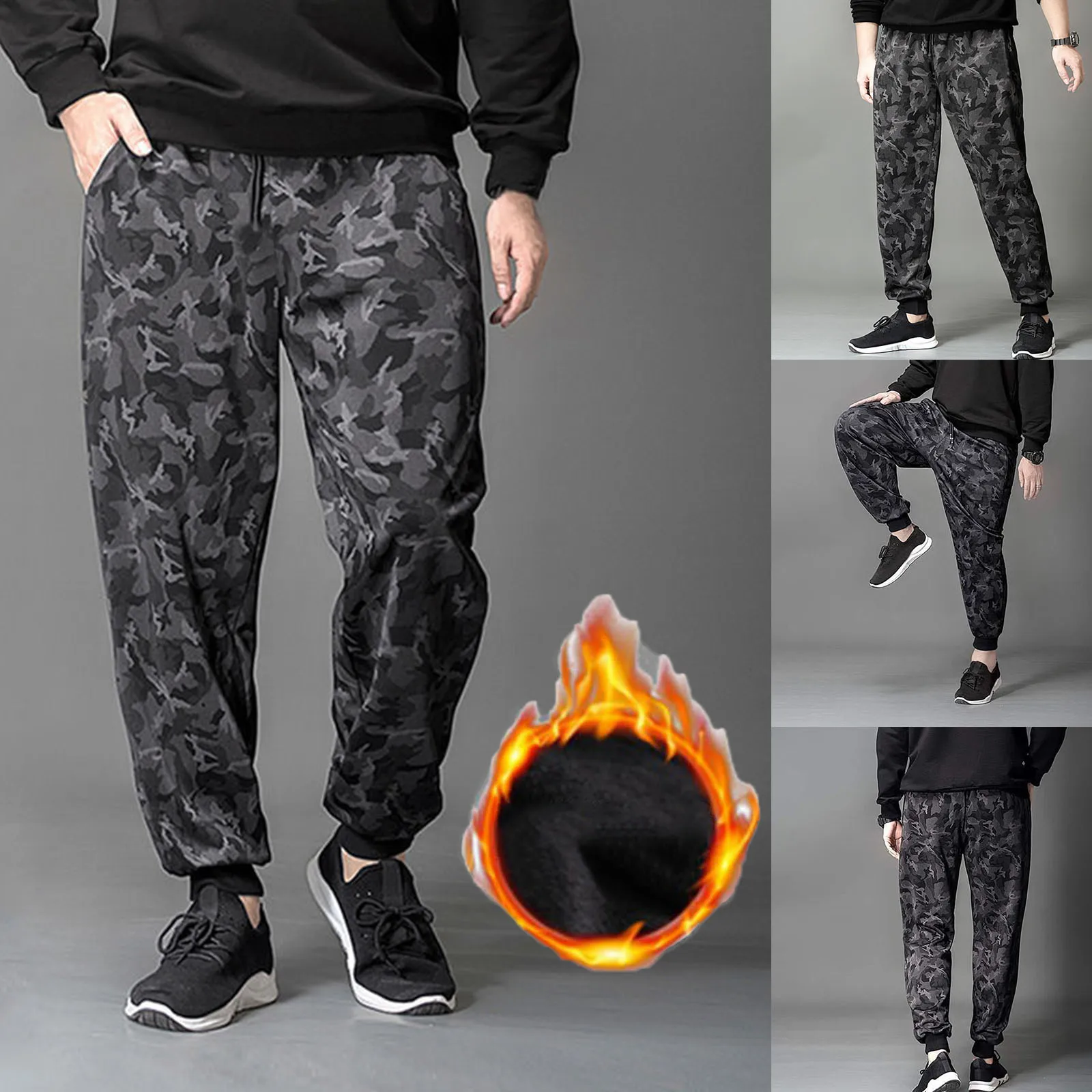 Sweatpants Mens Jogging Pants Sports Fitness Sweatpants Men's Large Size Loose Casual Sweatpants Men's Straight Training Pants