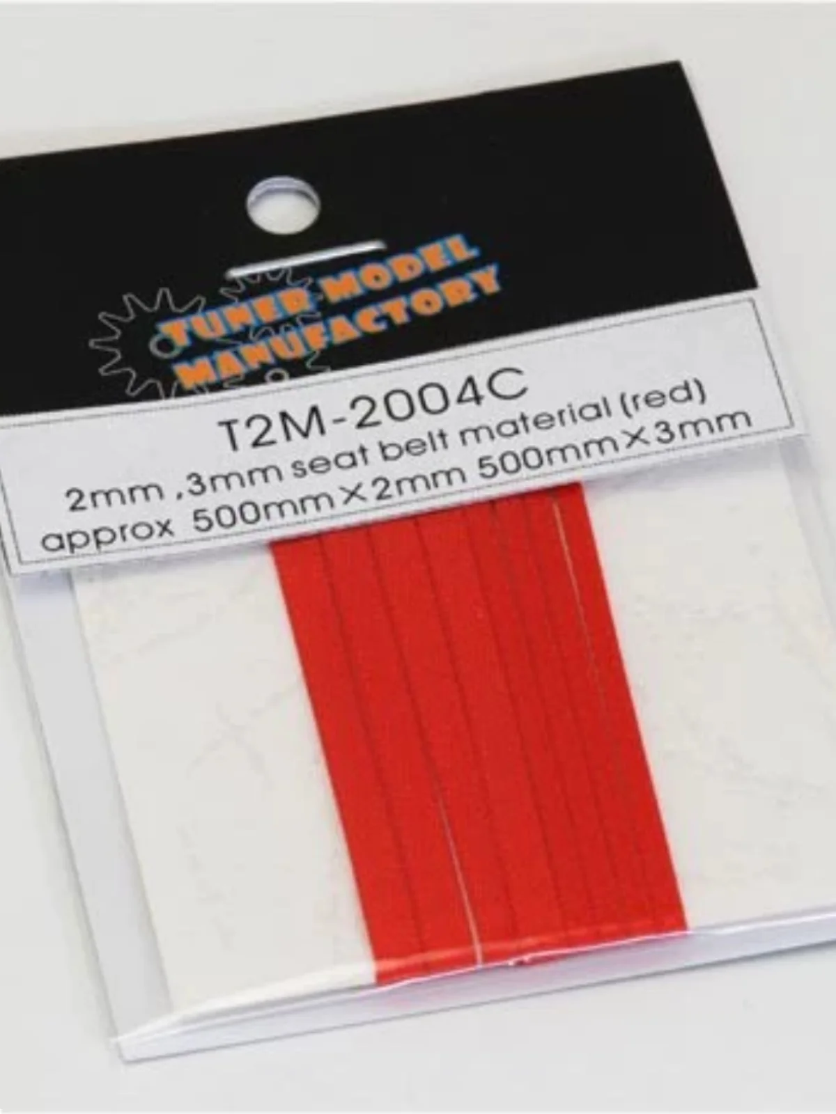 

T2M 2mm:3mm Fabric Woven Safety Belt in Red 2004C Modifying and Assembling Model Accessories