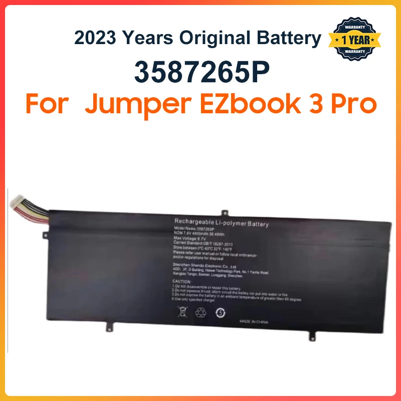 3282122-2S is suitable for  jumper Ezbook 3 Pro V3 V4 LB10 P313R WTL-3687265 HW-3687265 3587265P 3585269P  laptop battery