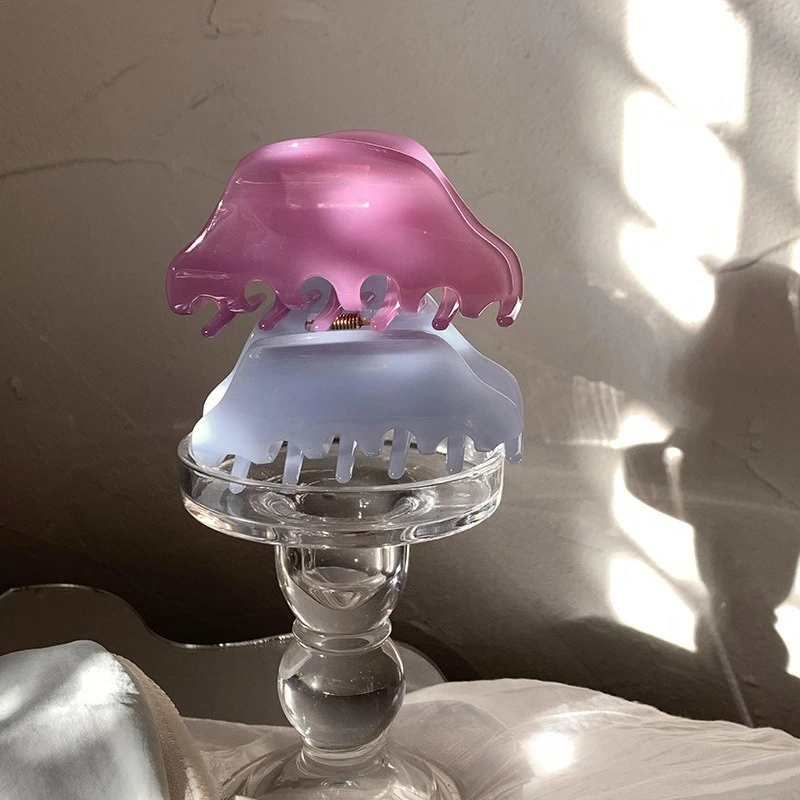 

Muweordy High-end Solid Color Hair Claw Simple Acetate Claw Clip Temperament Crab Hair Clips Hair Accessories for Woman Girls