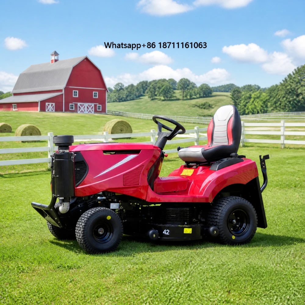 Zero Turn Lawn Mower Ride on Petrol Engine Commercial Grass Cutting Machine for Garden Landscaping High Productivity