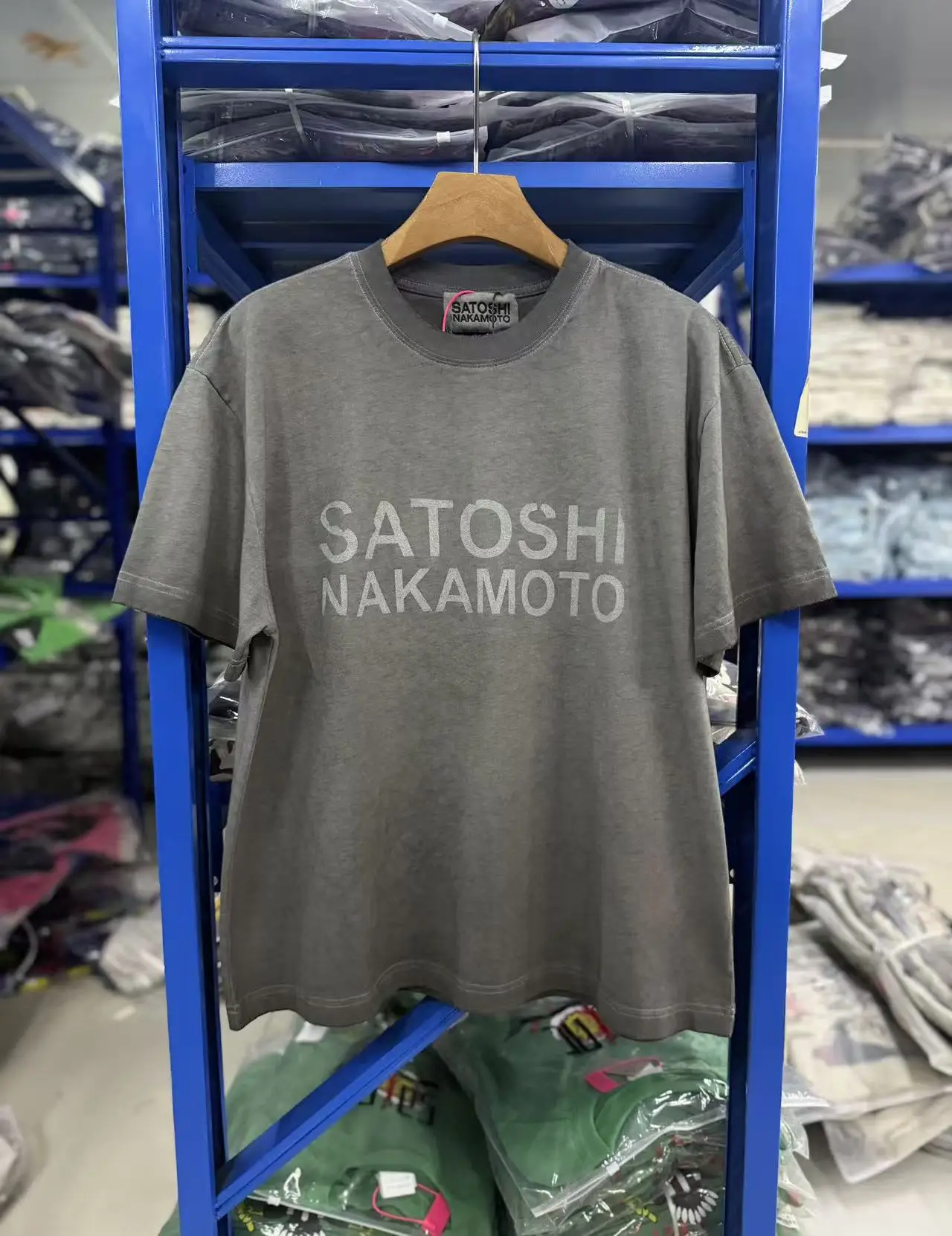 Satoshi Nakamoto Nice Washed T Shirt Men Women High Quality Heavy Fabric Unisex Tee Tops T-Shirt