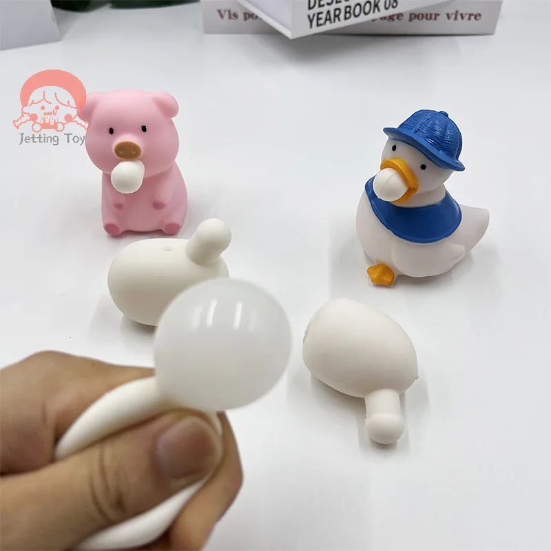 AntiAnxiety Squeeze Toy DIY Accessories For Adult Blow Bubble Novelty Pinch Toy Insert Ball For Autisms Kids Stress Toy