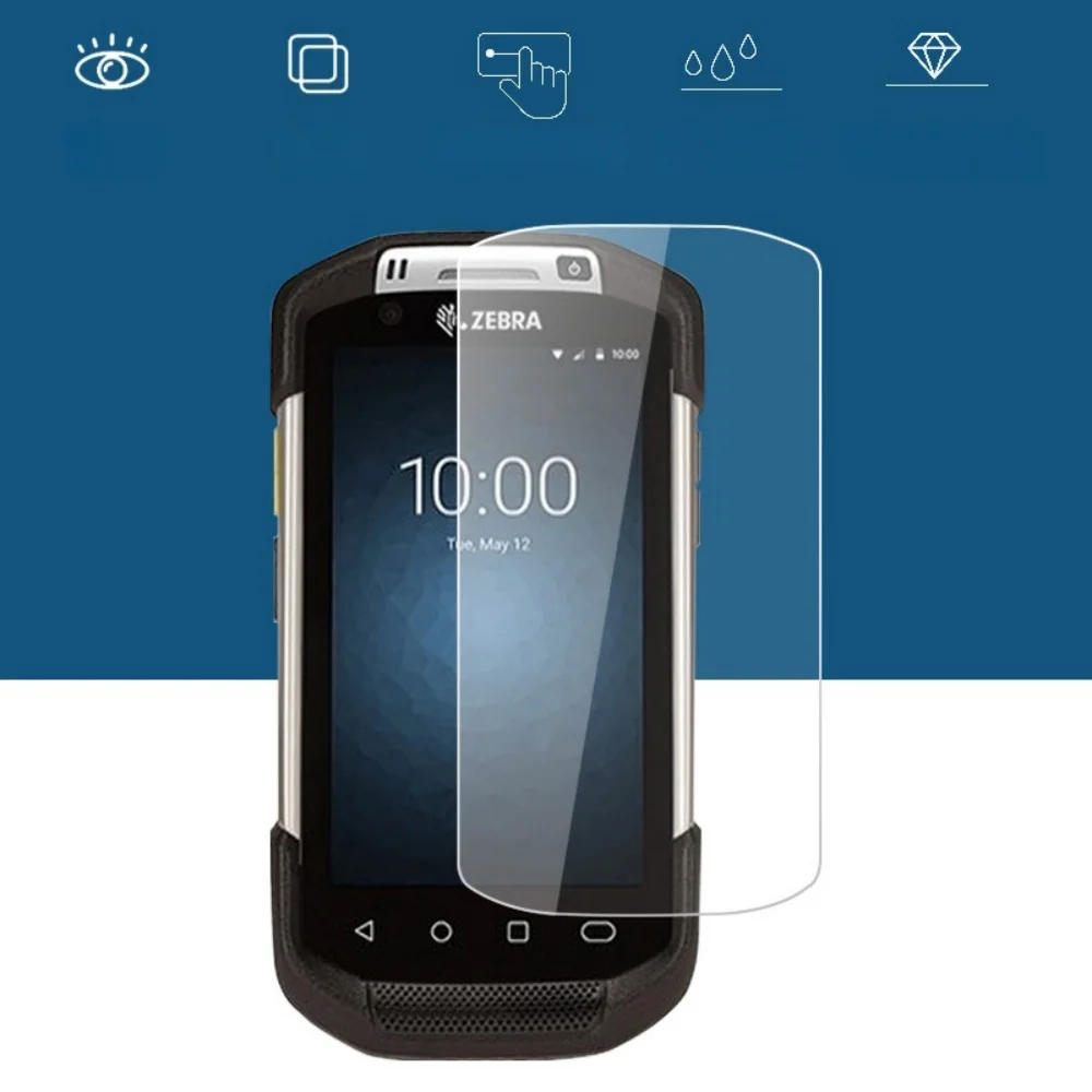 Anti-Scratch Protective Tempered Glass Film for ZEBRA TC72 TC70 TC75 TC77 TC700K TC7X Scan Gun HD Screen Protector