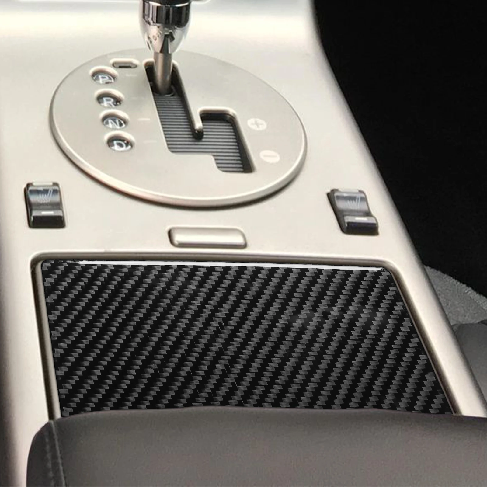 For Infiniti G35 2002-2004 Real Carbon Fiber Stickers Central Gear Shift water cup Panel Car Accessories Interior decorative