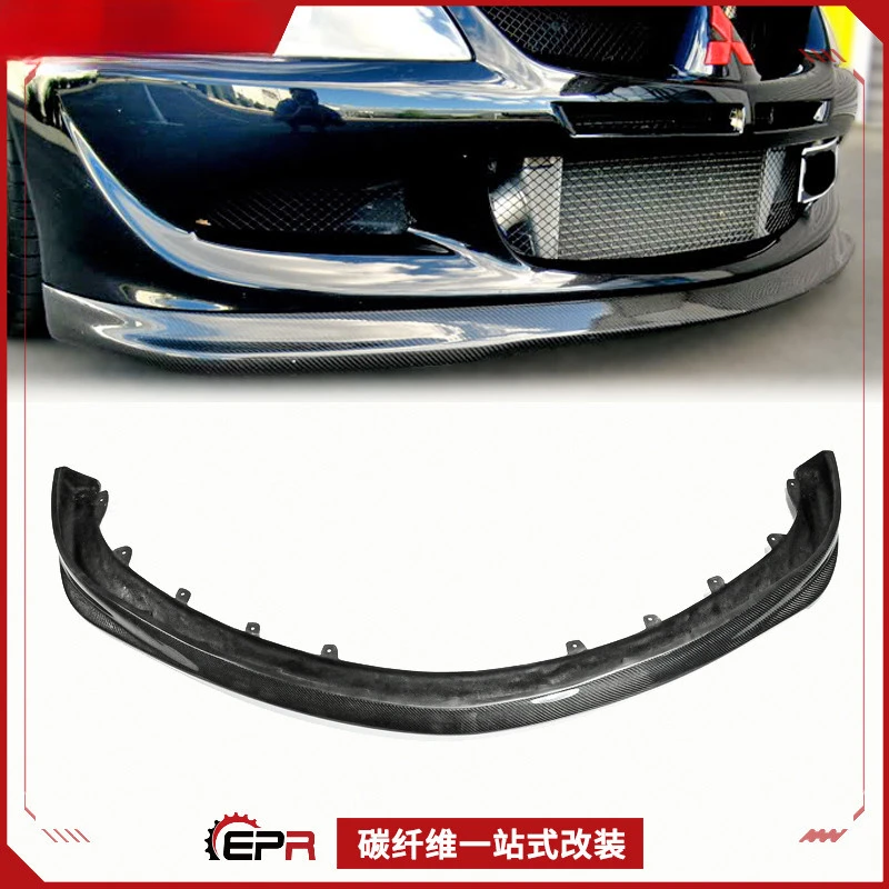 لميتسوبيشي إيفولوشن EVO8 ألياف الكربون D نموذج الشفة الأمامية الذقن سبويلر محيطي صغير #1