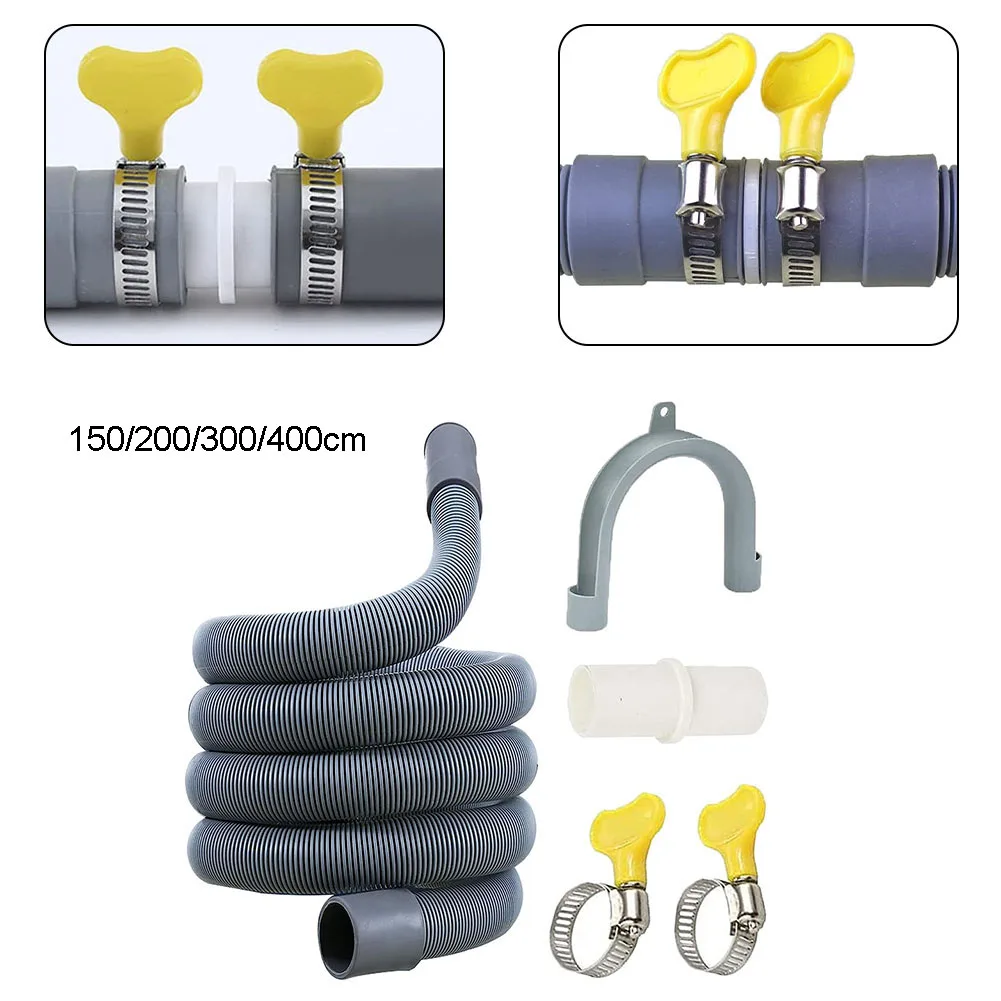 Kit di prolunga per tubo di scarico di alta qualità per lavatrice, lavastoviglie, condizionatore d'aria, previene perdite, installazione semplice