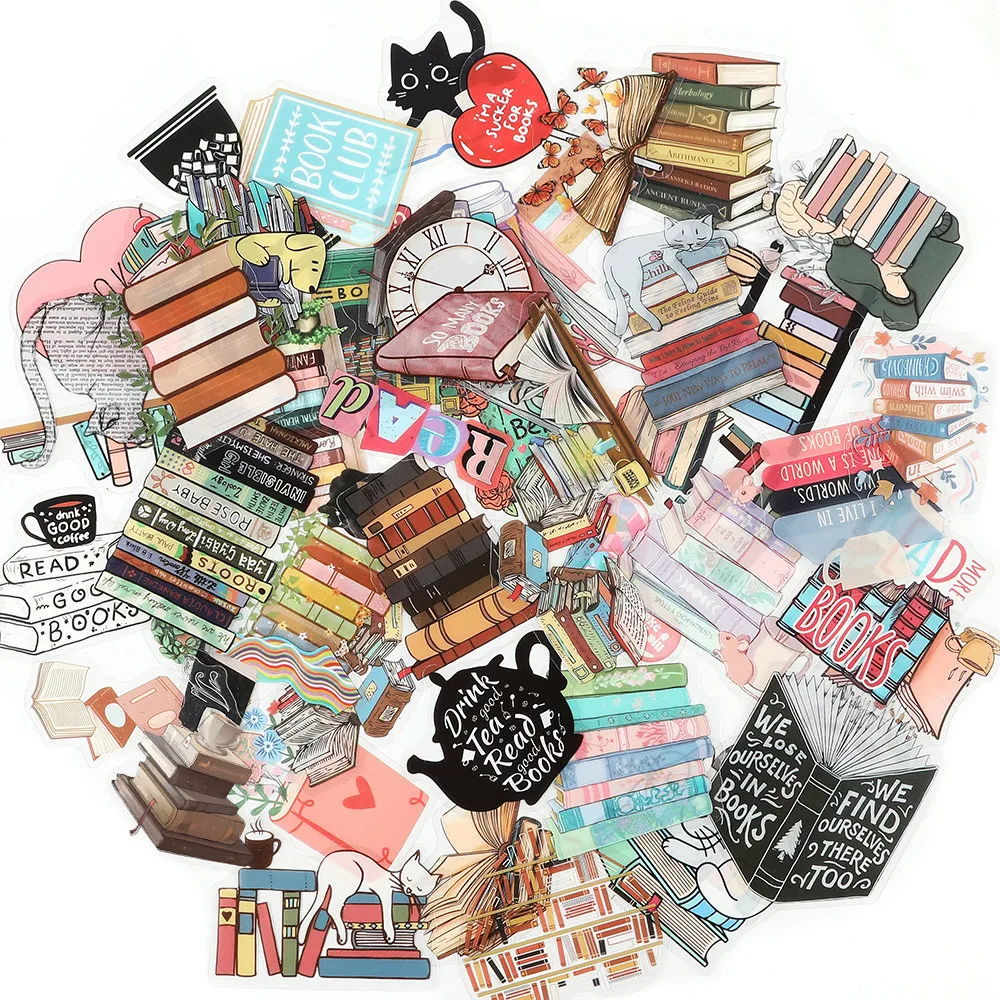 

50 упаковок прозрачных наклеек-каракулей — многоразовые водонепроницаемые наклейки для скейтбордов, ноутбуков и записи дорожного снаряжения, магазин YourLife