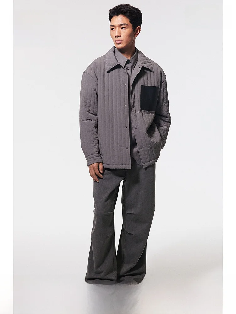 

Мужские повседневные свободные длинные брюки H&M, весенние брюки прямого кроя со средней талией, удобные повседневные брюки для молодежи и подростков