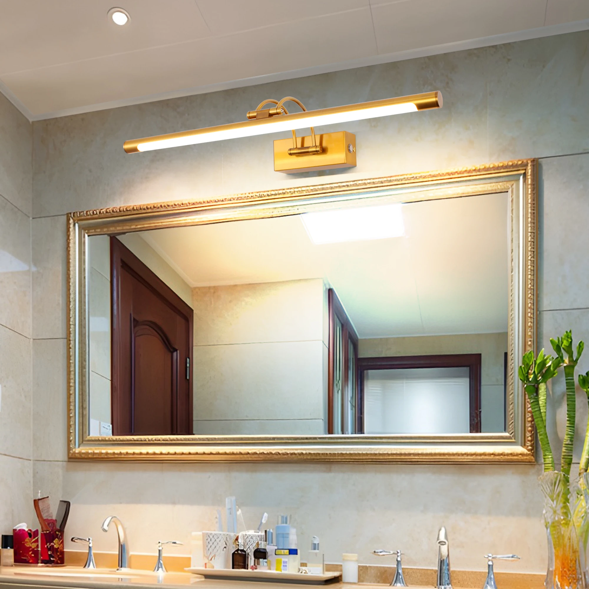 Modern LED Vanity Lights With Switch 12W Toilet Bathroom Waterproof Mirror Lamp Retro Wall Mounted Picture Lighting Fixtures