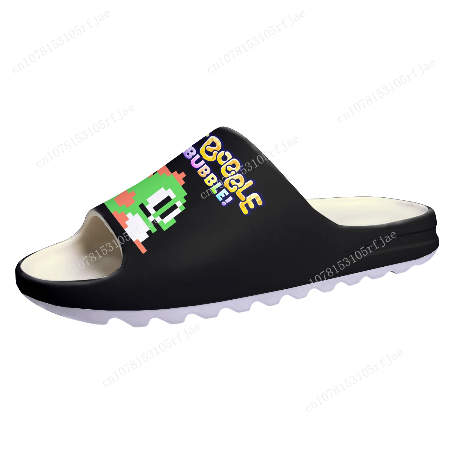 Bubble Bobble Custom Zachte Zool Sllippers Cartoon Spel Heren Dames Tiener Thuis Klompen Op Maat Gemaakte Waterschoenen Op Shit Sandalen