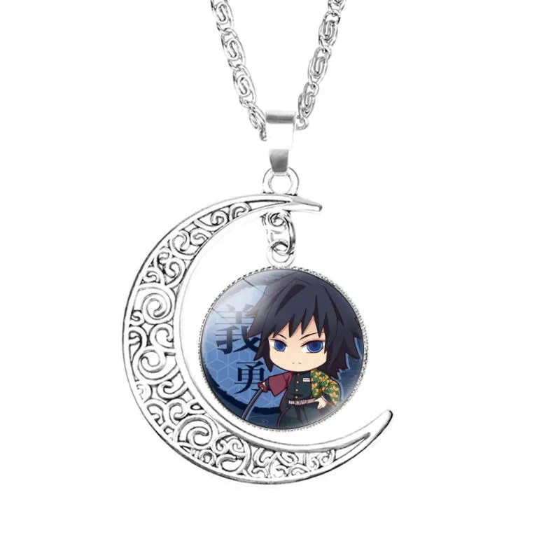 Demon slayer anime dos desenhos animados mercadoria nezuko agatsuma zenitsu colar moda personalizado versátil na moda colar para meninas