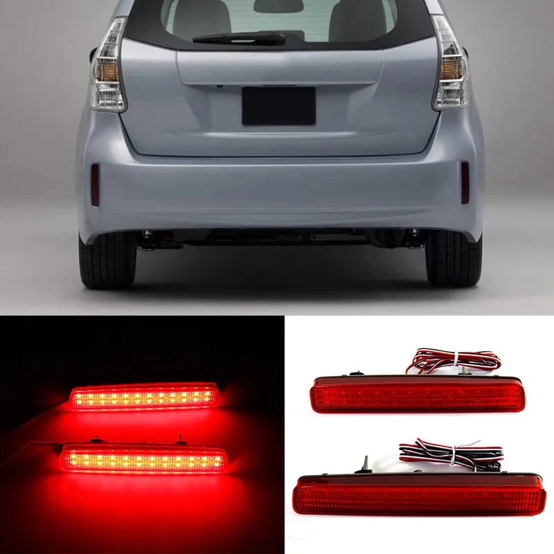 

12V Taillight for Toyota Prius Noah Voxy 80 Series 2015-2017 Auto Led Rear Bumper Reflector Car Stop Brake Light