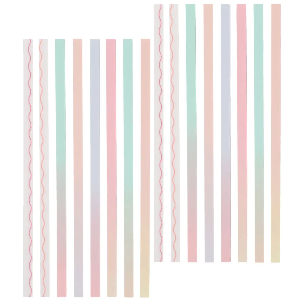 

2 set 2 Sets Sticky Long Strips Page Markers Reading Strips Annotating Tabs Bookmark Sentence Marker Notebook