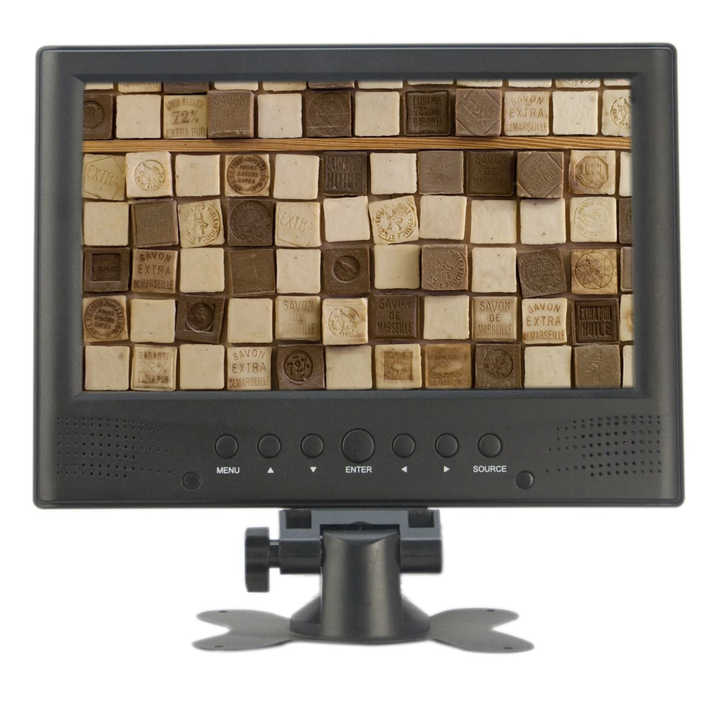 Leadstar 9นิ้วแบบพกพา Mini ทีวี DVB-T-T2 Hevc H265 10Bit รหัส16:9 800*480 Dual ลำโพงสำหรับรถบ้าน