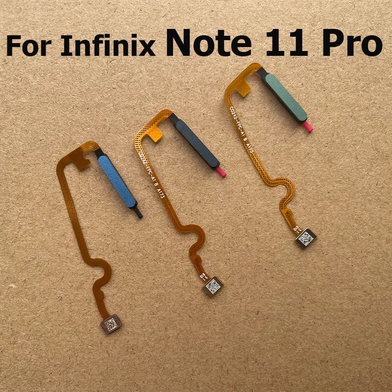 

Новый для Infinix Note 11 Pro, датчик отпечатков пальцев, разъем сенсорного сканера, кнопка «Домой», меню, гибкий кабель X697