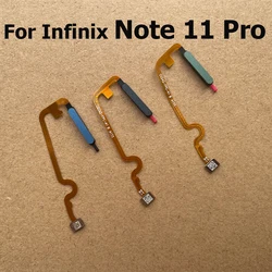 New For Infinix Note 11 Pro Fingerprint Sensor Touch ID Scanner Connector Home Button Menu Flex Cable X697