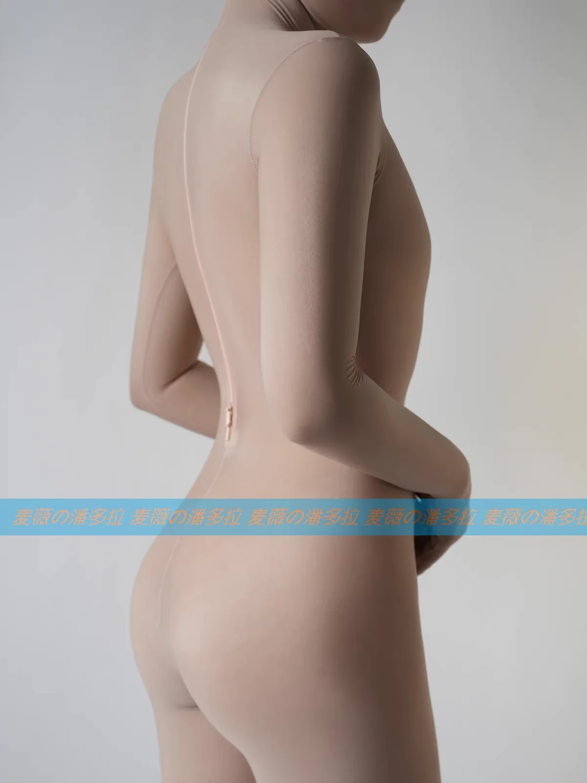 Customize cosplay crossdress second skin body suit with With Cleavage Line Breast Form B-F Cup kigurumi zentai suit