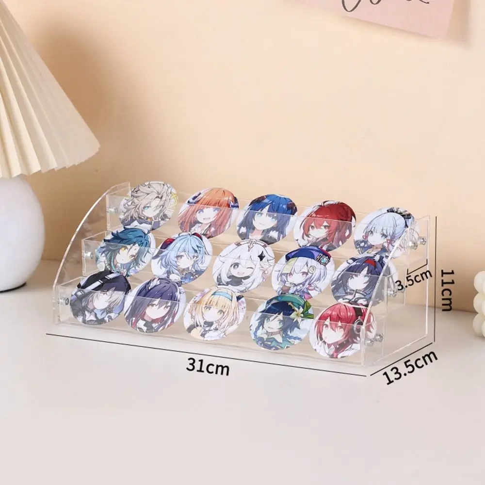 Abzeichen Lager regal Leiter Display Rack Desktop Organizer transparente Bar Stand Display Rack Desktop Aufbewahrung sbox Kunststoff