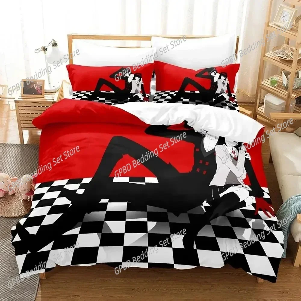 

Anime Tiger & Bunny Comfortable Duvet Quilt Cover Pillowcase Bedding Set Children Bedroom Decoration Home Textile
