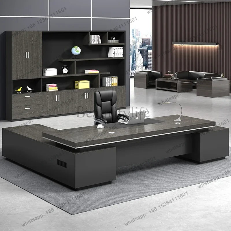 LD Designer Storage Boss Table Simple Modern Reception Stand Up Reception Desks High Quality Unique Luxury   Furniture