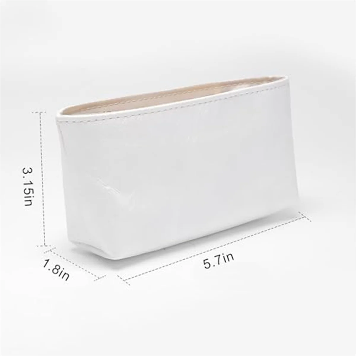 HOLIN Purse Organizer Insert White Handbags Waterproof DuPont Paper Bag Organizers Suitable for Le Pliage Mini