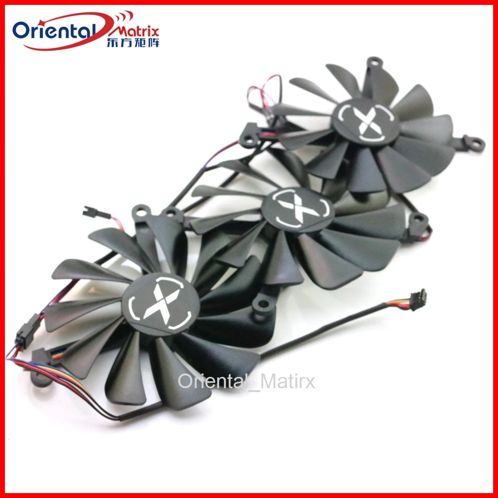 3pcs/lot CF1010U12S DCF9015U12D 12V 0.45A 4Wire 4Pin VGA Fan For XFX RX6800 6800XT 6900XT Graphics Card Cooling Fan