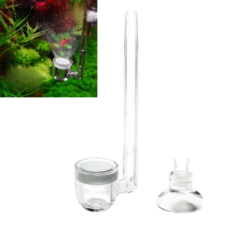 

Mini CO2 Diffuser for Aquarium Plants No Soaking Needed Acrylic Material Nano Bubble Atomizer Ultra Fine Bubbles Efficient