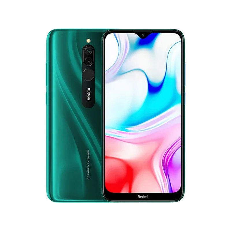 هاتف Xiaomi redmi 8 Android 4G غير مقفول بشاشة 6.22 بوصة وذاكرة وصول عشوائي 4 جيجابايت وذاكرة قراءة فقط 64 جيجابايت جميع الألوان في حالة جيدة هاتف محمول أصلي