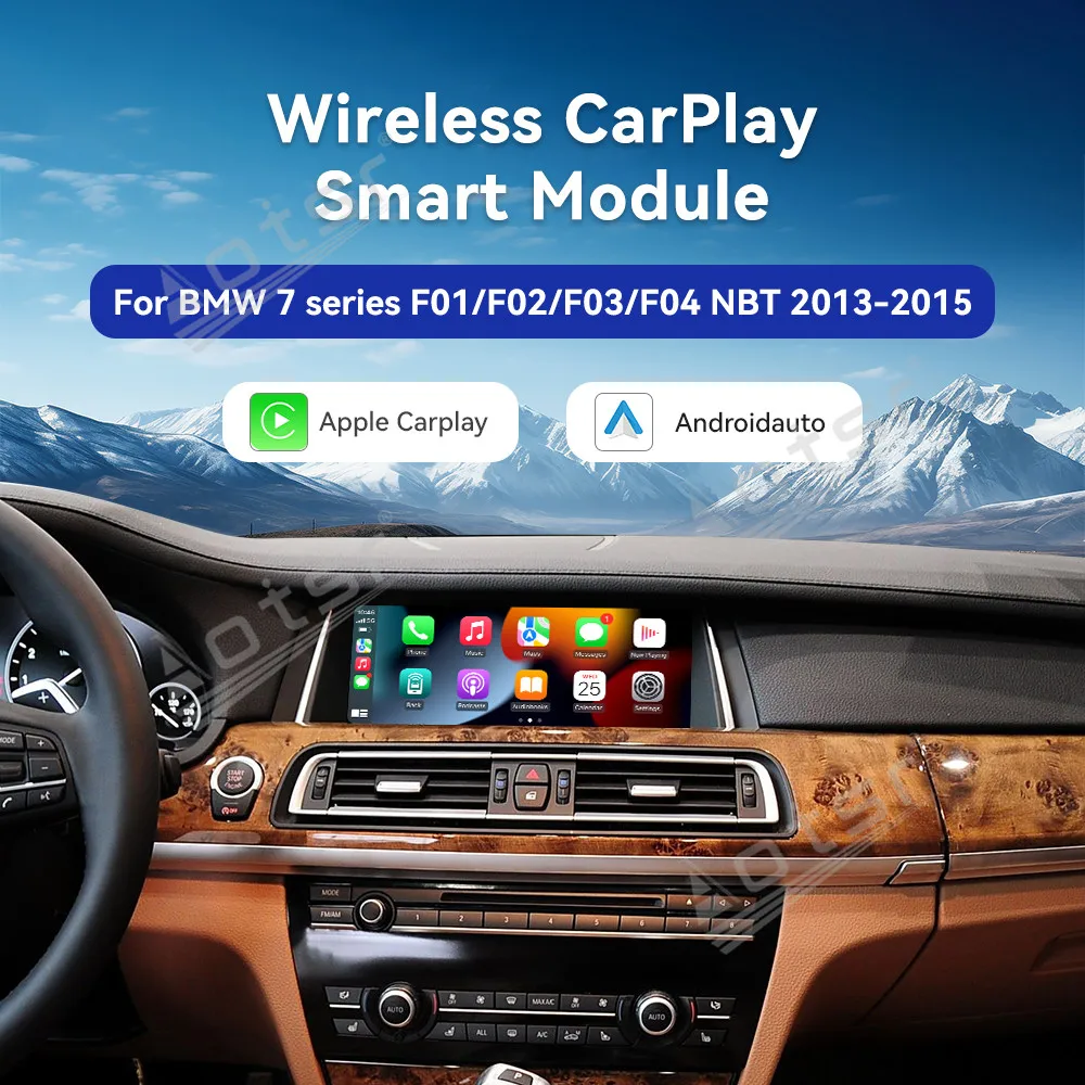 

New Car Accessories For BMW 7 Series F01/F02/F03/F04 NBT 2013-2020 Wireless Carplay Decoder Box Android Auto Link AirPlay