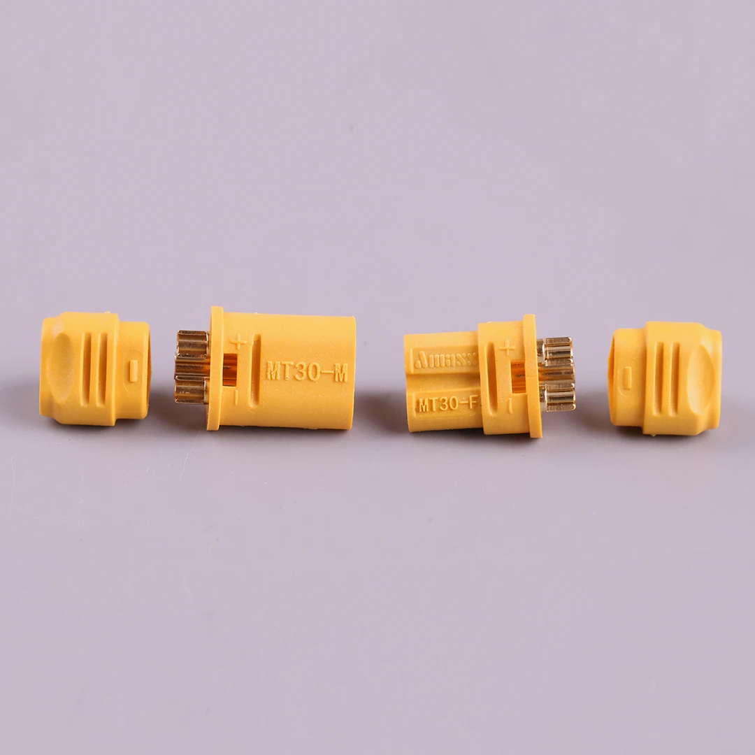 موصل AMASS MT30 ثلاثي الأطراف 2 مم / موصل محرك / مجموعة قوابس لبطارية الليثيوم بوليمر للطائرات بدون طيار ونماذج التحكم عن بعد 30 أمبير