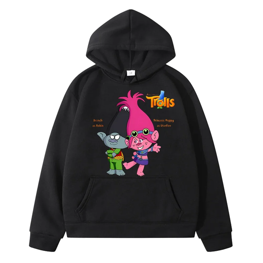 

Fantasia Balloon Trolls anime hoodie sweatshirt boys clothes y2k sudadera Trolls Winter Jacket Fleece pullover kids clothes girl