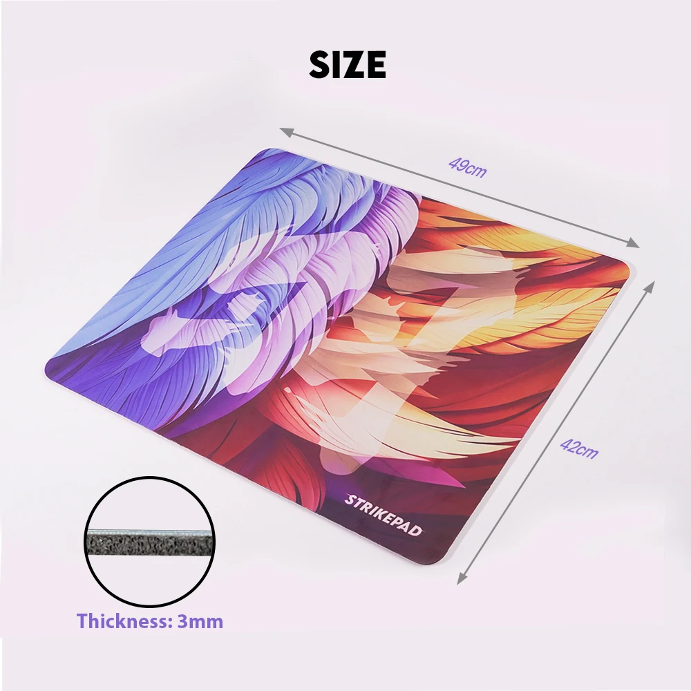 

FANTECH Strikepad MST491 Gaming Mousepad Alluring Holographle Design 490x420x3mm Mouse Mat Waterproof and No Edge Stitching Pad