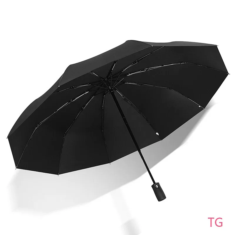 Picture 6: Mini Auto Reverse Umbrella Car Anti-Rebound Business Foldable Black Coating Rain & Sun